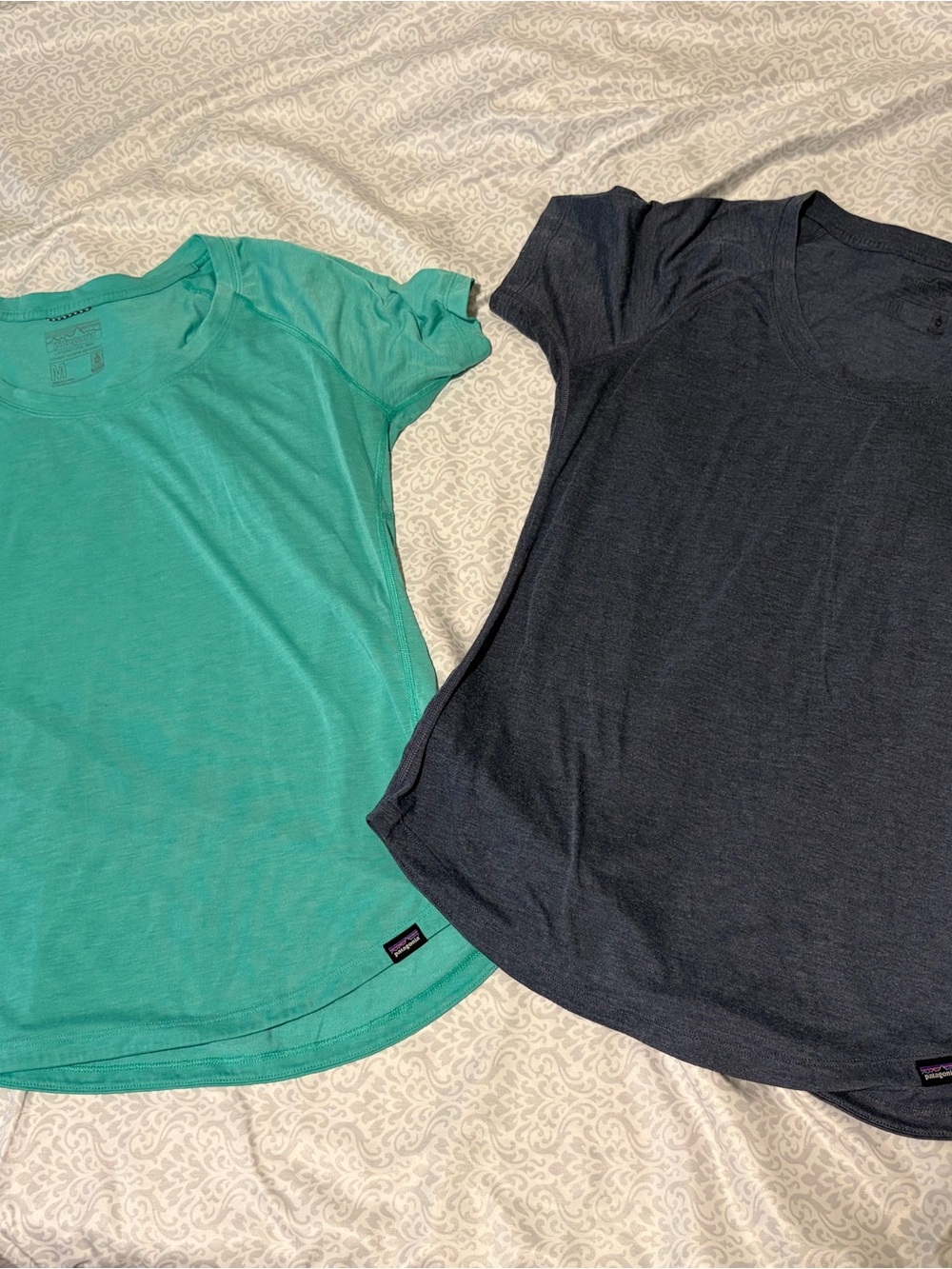 Patagonia Capilene Cool Short-Sleeve T-shirt Bundle in Teal and Navy